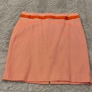 Orange Chevron Women's Pencil Skirt The Limited size 8